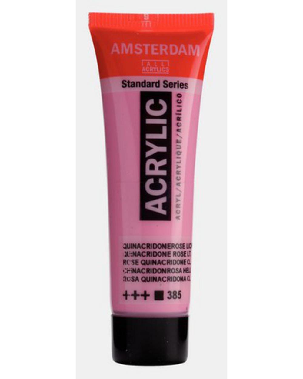 Amsterdam, Acrylic, Art & School, Paint, 20ml, 974510, Quinacridone Rose Light